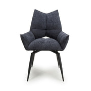 Dakar Swivel Dining Chair in Charcoal