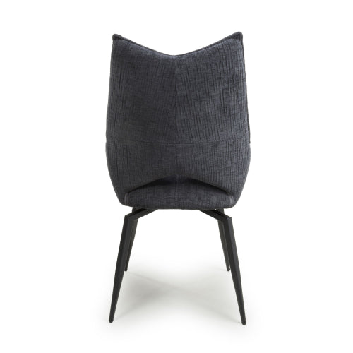 Dakar Swivel Dining Chair in Charcoal