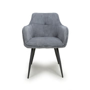 Denver Dining Chair in Dark Grey Corduroy