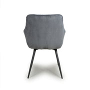 Denver Dining Chair in Dark Grey Corduroy