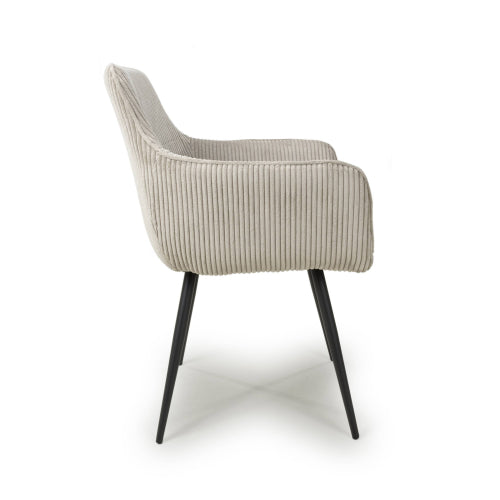 Denver Dining Chair in Mink Corduroy