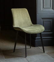 Evia Chair in Green Velvet