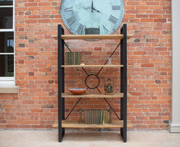 The Fluted XO Metal Bookcase