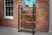 The Fluted XO Metal Bookcase