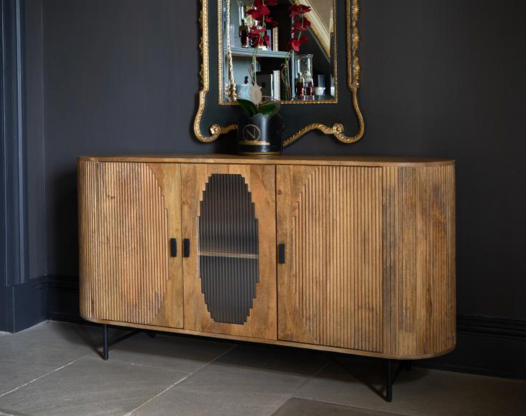 The Fluted Ridged 3-Door Sideboard