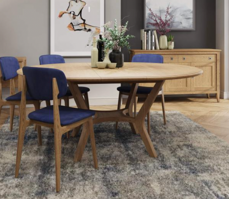 The Gibson Round Extending Dining Table