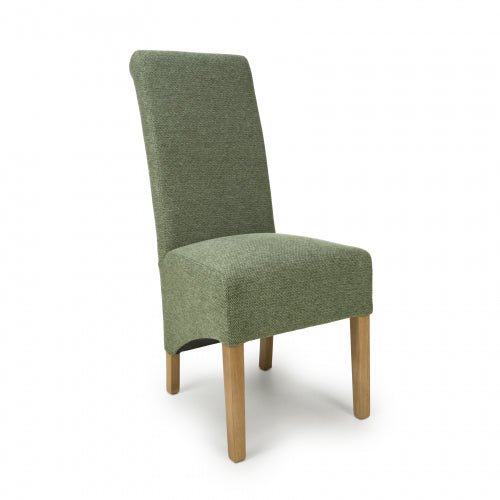 Krista Roll Back Dining Chair in Green