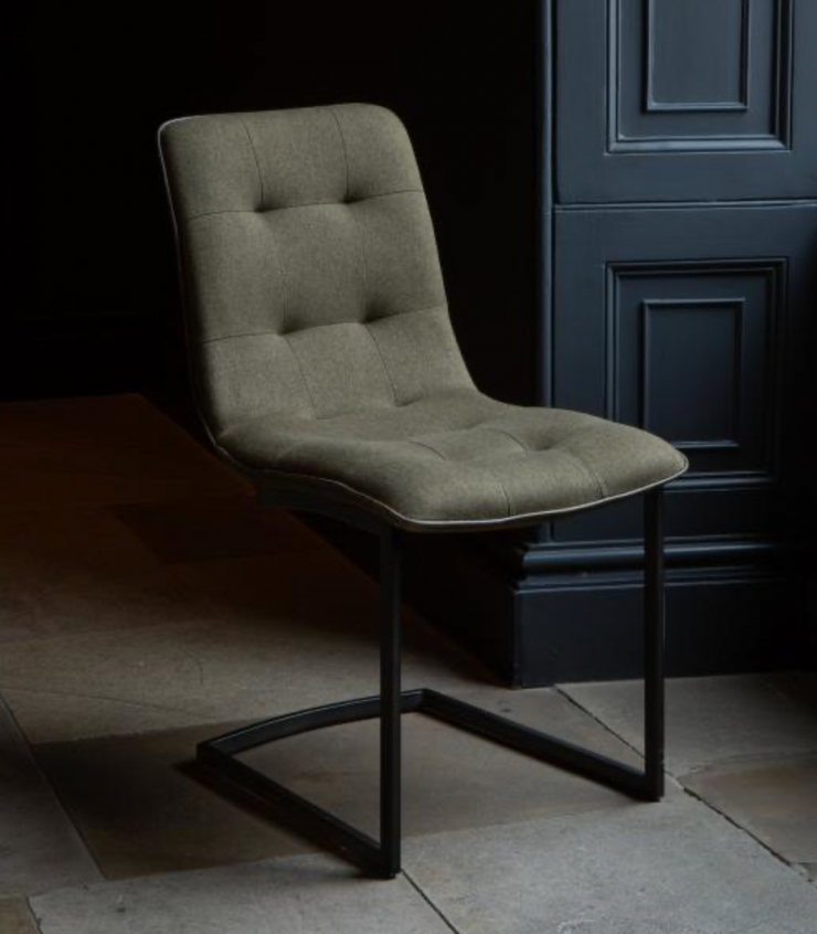 Hampton Dining Chair in Hunter Cotton