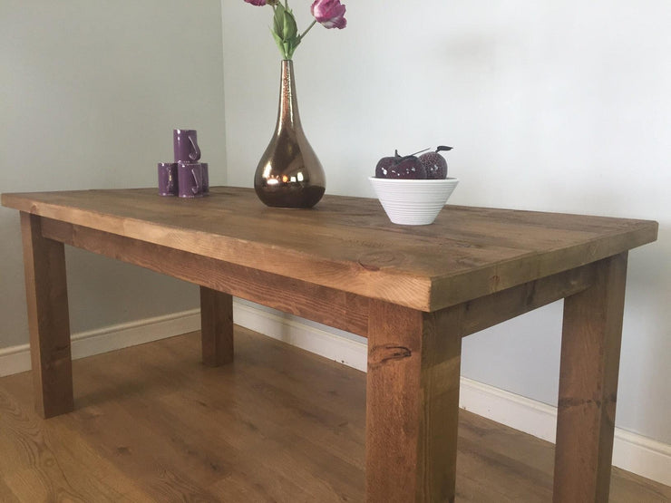The Authentic Waxed Plank Dining Table with Leaf