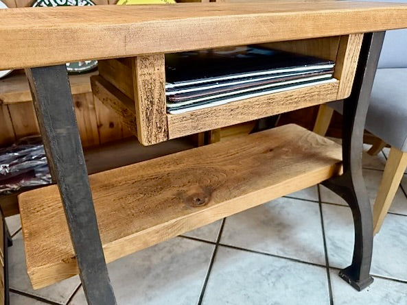 Clearance Waxed Industrial Console Table