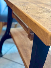 Clearance Waxed Industrial Console Table