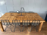 The Authentic Light Waxed 4-Plank Dining Table - Kubek Furniture