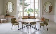 The Java Oval X-Leg Dining Table