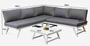 Kimmie Corner Sofa Set with Adjustable Headrest