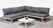 Kimmie Corner Sofa Set with Adjustable Headrest