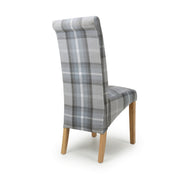 Karta Dining Chair in Check Grey