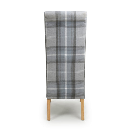 Karta Dining Chair in Check Grey