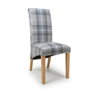 Karta Dining Chair in Check Grey