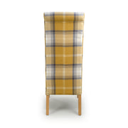 Karta Dining Chair in Check Yellow