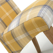 Karta Dining Chair in Check Yellow