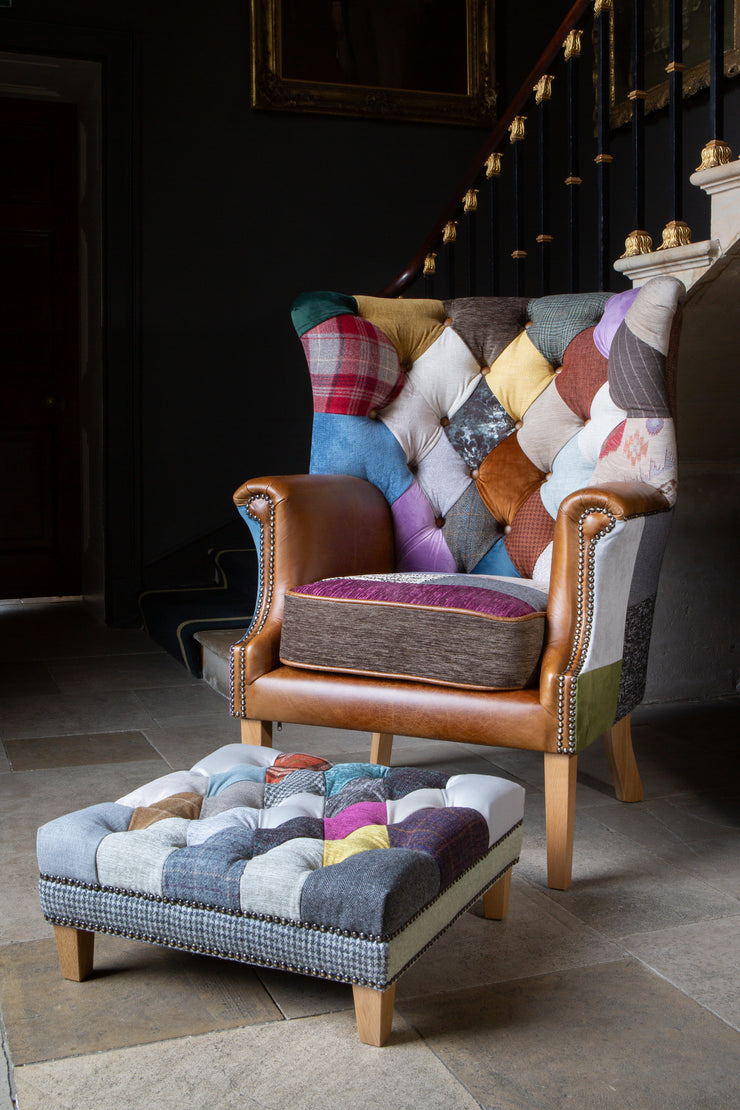 Kensington Patchwork Wing Chair
