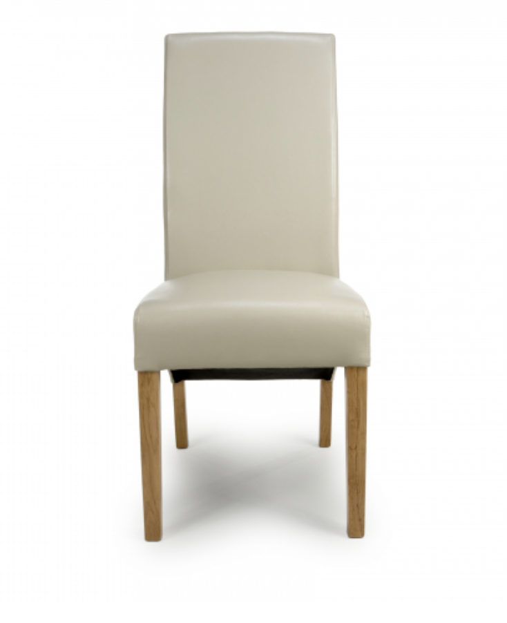 Kenton Dining Chair in Cream Leather