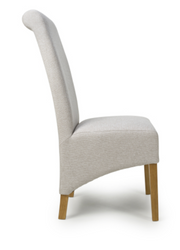Krista Roll Back Dining Chair in Natural