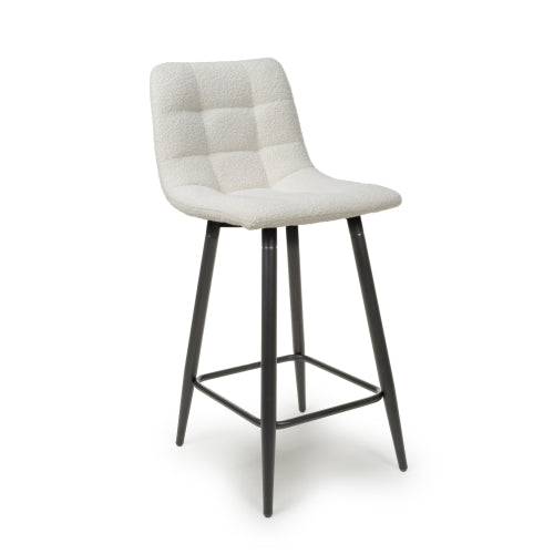 Lichfield Bar Stool in Boucle Cream