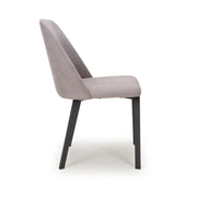 Linden Dining Chair in Grey Linen