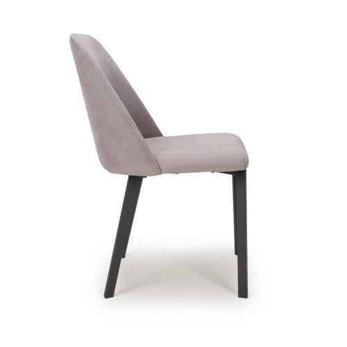 Linden Dining Chair in Grey Linen