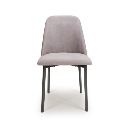 Linden Dining Chair in Grey Linen