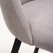 Linden Dining Chair in Grey Linen