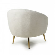 Lucia Tub Chair in Vanilla White