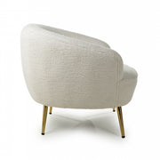 Lucia Tub Chair in Vanilla White