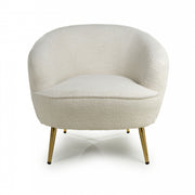 Lucia Tub Chair in Vanilla White