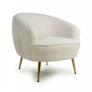 Lucia Tub Chair in Vanilla White