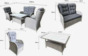 Meghan Lounge Set in Fine Grey