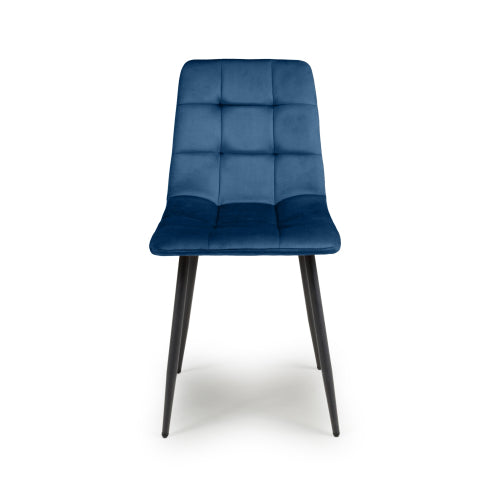 Madison Dining Chair in Blue Velvet