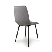 Madison Dining Chair in Grey Velvet