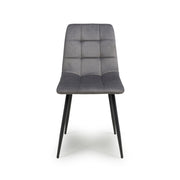 Madison Dining Chair in Grey Velvet