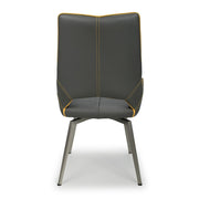 Mako Swivel Dining Chair in Graphite