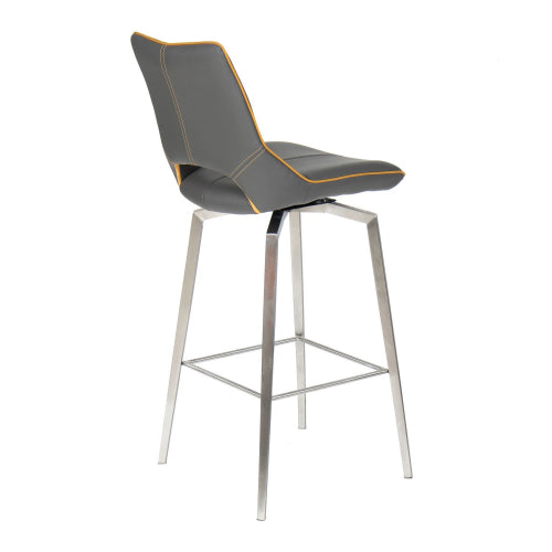 Mako Swivel Bar Stool in Graphite