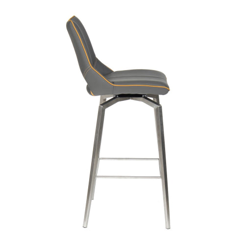 Mako Swivel Bar Stool in Graphite