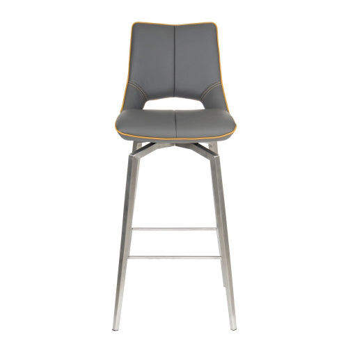 Mako Swivel Bar Stool in Graphite