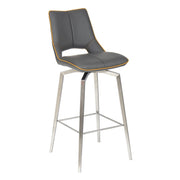 Mako Swivel Bar Stool in Graphite