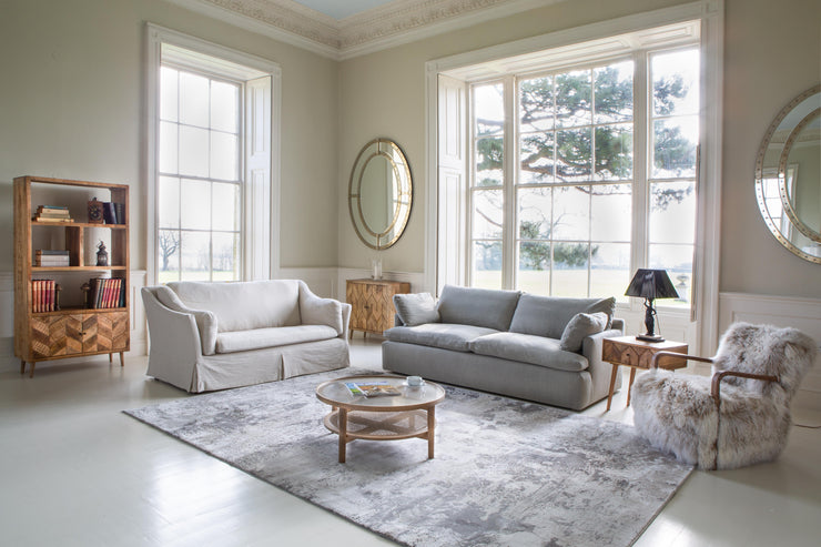 Malone 3-Seater Sofa in Beige Linen