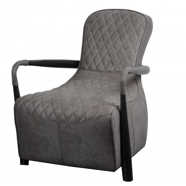 Maverick Retro Snug Armchair in Milan Steel