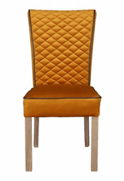 Marino Dining Chair in Saffron Velvet