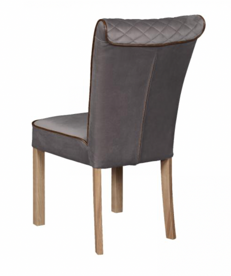 Marino Dining Chair in Steel Velvet