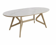 Morgan Oval Dining Table with Sintered Stone Top